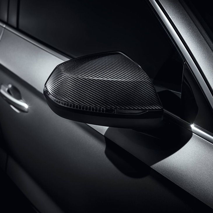 Audi Sport balpen met carbon zwart / rood